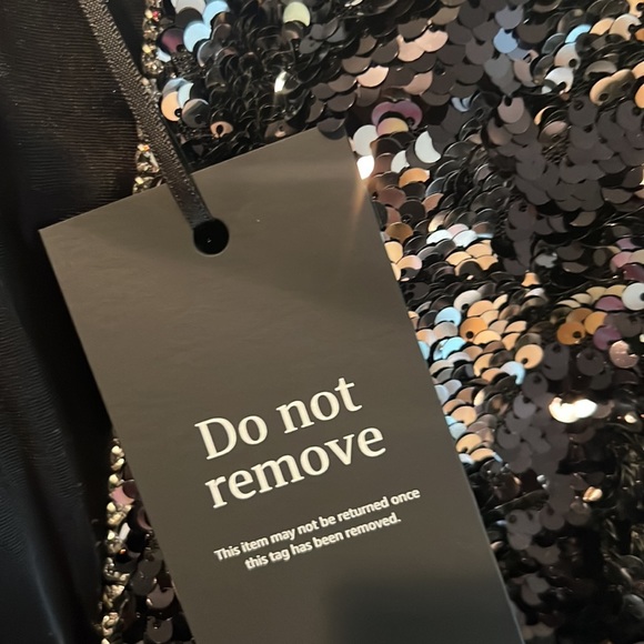 Twisted front Sequin mini dress brand new with tags - Picture 9 of 9